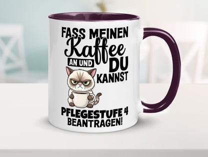 Fass meinen Kaffee an | Pflegestufe 4 Krankenschwester v3 Geschenkidee Humor