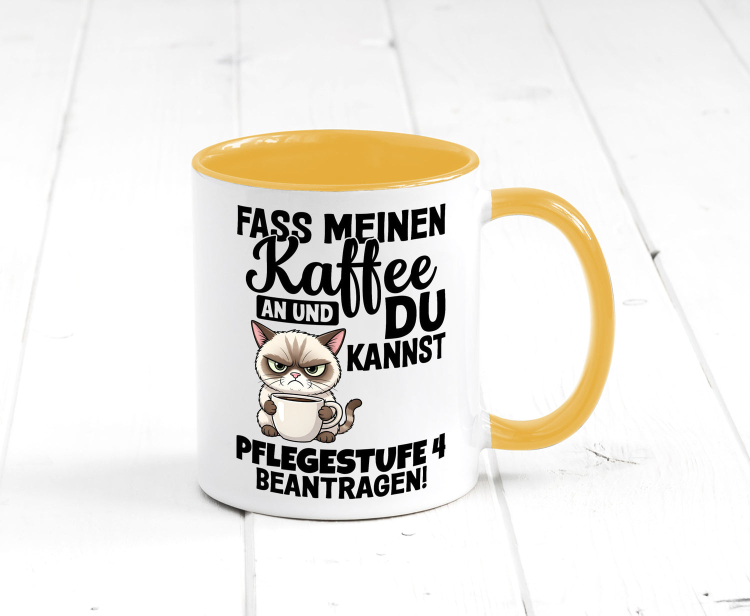 Fass meinen Kaffee an | Pflegestufe 4 Krankenschwester v3 Geschenkidee Humor