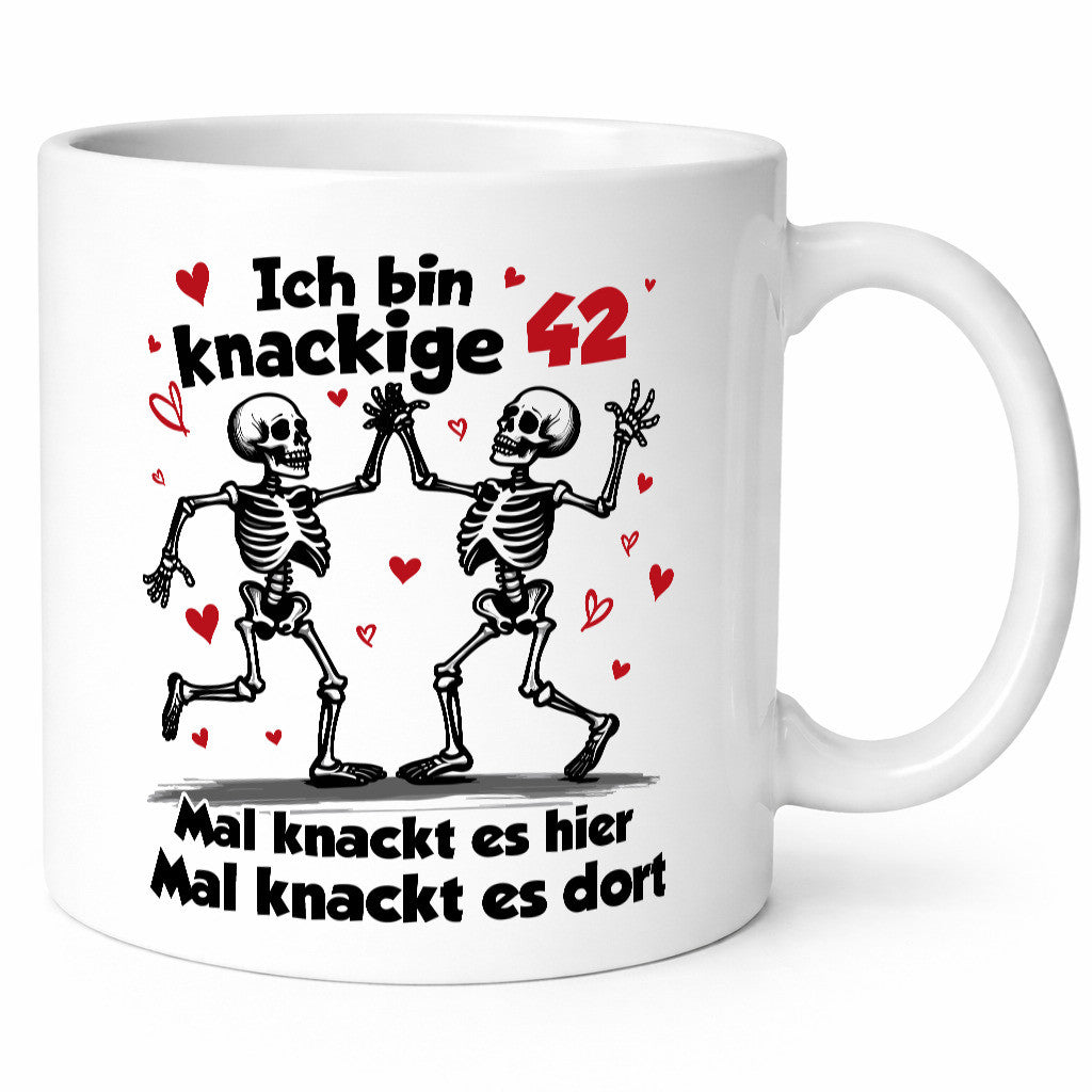 42. Geburtstag | Knackige 42 Ich bin alt v2 Geschenkidee Humor Tasse