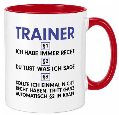 Ich habe immer Recht Trainer | Verein Sport v2 lustig Humor Geschenkidee
