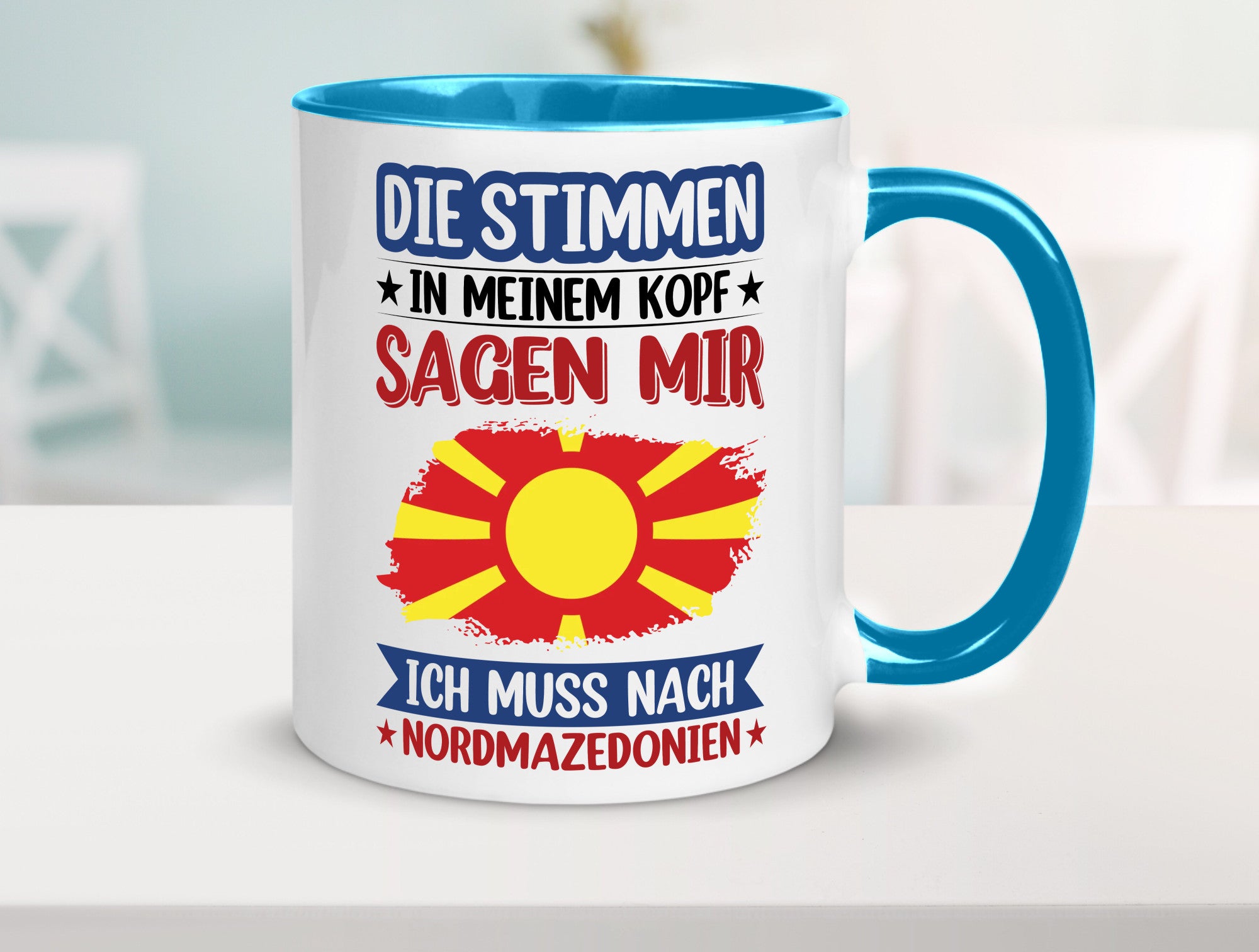 Nordmazedonien | Urlaub Stimmen in meinem Kopf Geschenk Humor Geschenkidee