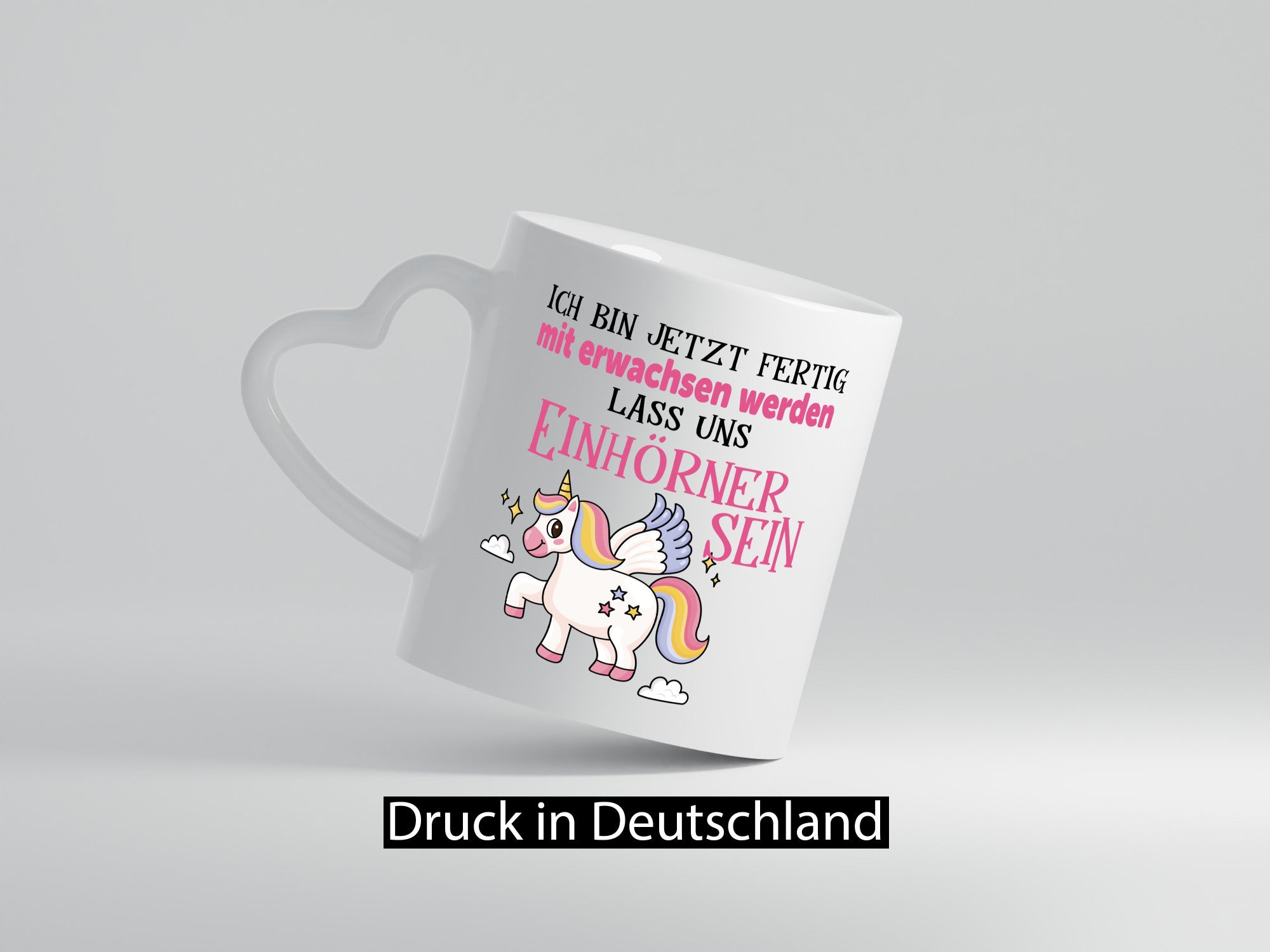 Bin erwachsen jetzt, lass uns ein einhorn sein Humor Geschenkidee Tasse