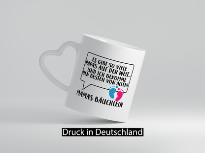 Mamas Bäuchlein | Vaterschaft Tasse werdender Papa lustig Familie Geschenkidee