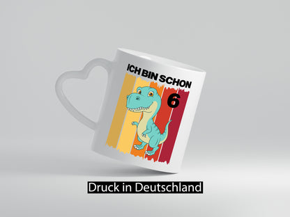 6. Geburtstag | 6 Jahre Dinosaurier v2 lustiger Spruch Geschenk Geschenkidee