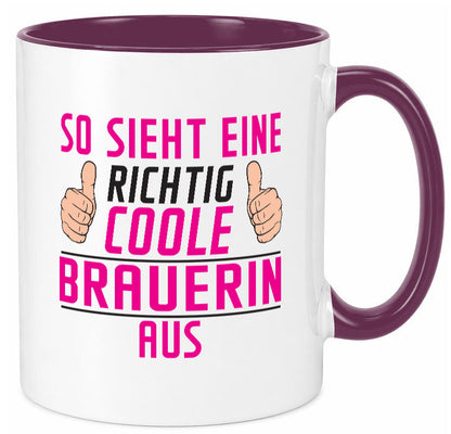 Richtig Coole Brauerin | Bier Brauerei Geschenk Humor Geschenkidee lustiger