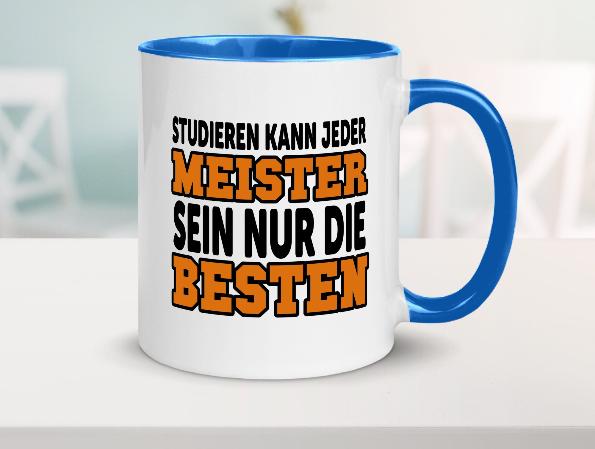 Meister | Handwerker Meisterprüfung Berufsabschluss Humor Arbeit Kollegen Büro