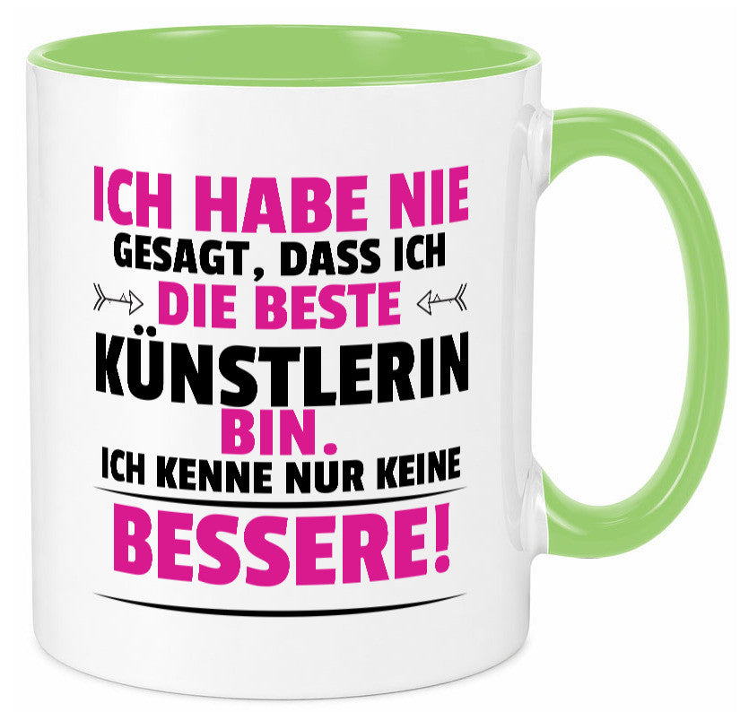 Die Beste Künstlerin| Spruch lustig | Kunst Geschenk Humor Geschenkidee