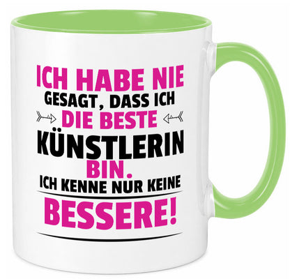 Die Beste Künstlerin| Spruch lustig | Kunst Geschenk Humor Geschenkidee