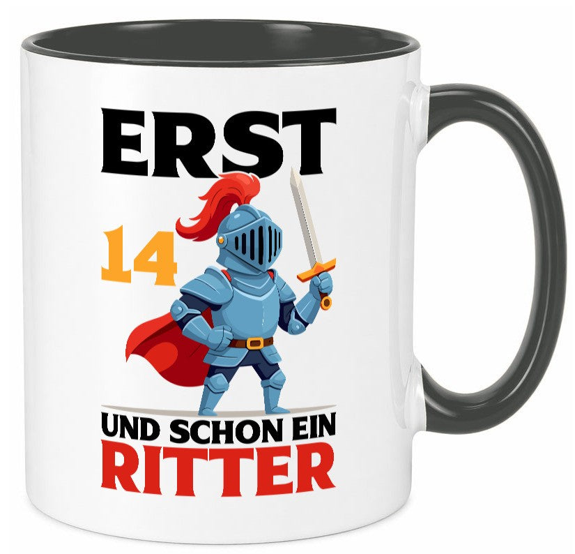 14. Geburtstag | 14 Jahre und schon ein Ritter Humor Geschenkidee Tasse