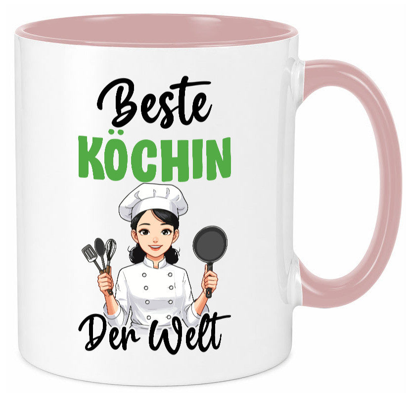 Beste Köchin | Chefköchin Chefkoch v2 lustig Arbeit Kollegen Büro Geschenk Tasse