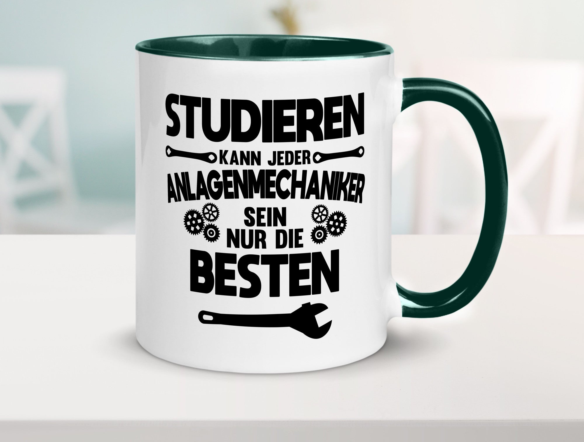 Nur die besten werden Anlagenmechaniker Humor Geschenkidee Tasse