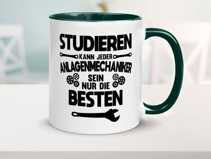 Nur die besten werden Anlagenmechaniker Humor Geschenkidee Tasse