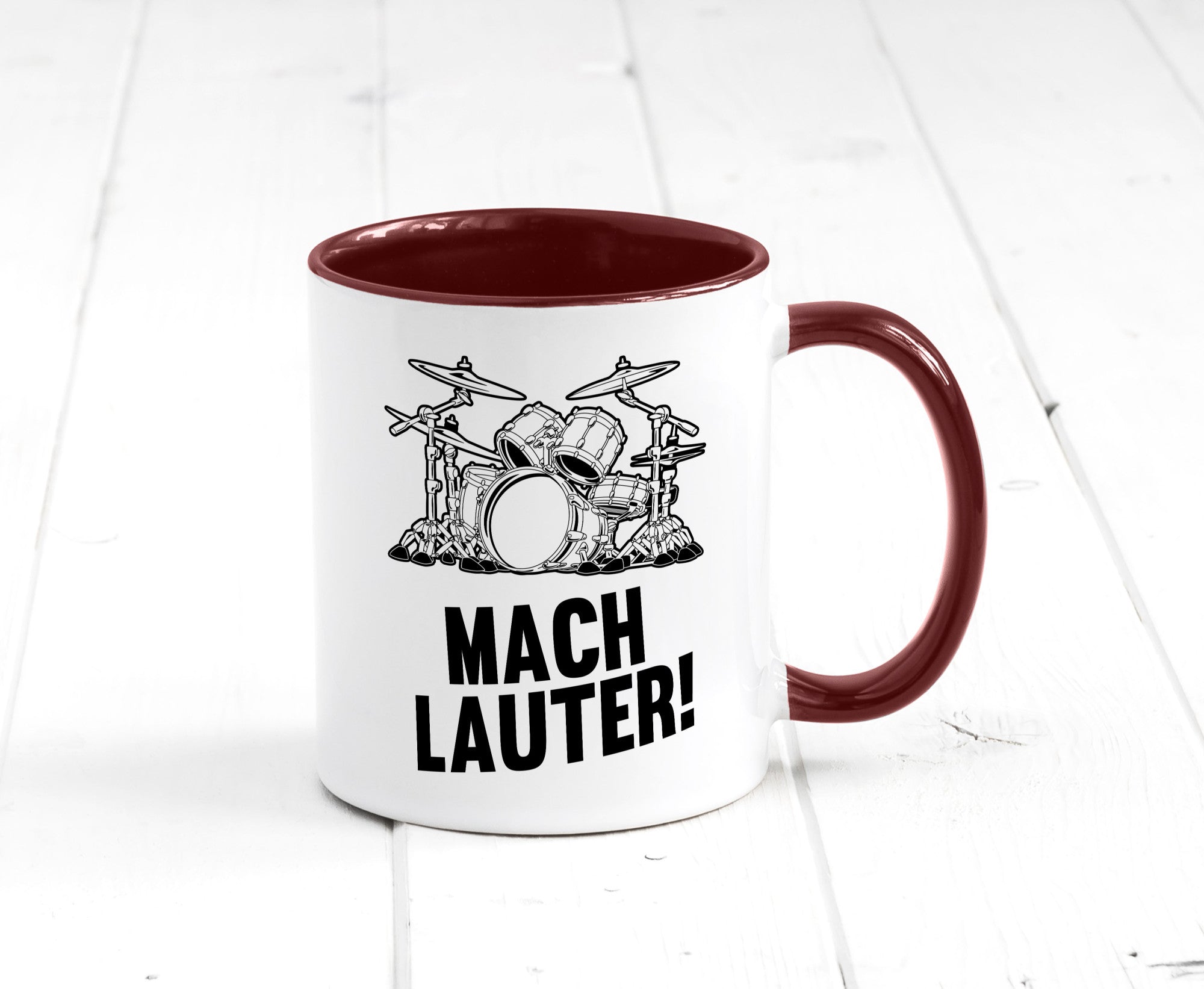 Mach lauter | Schlagzeug Band Musiker Geschenkidee Humor Tasse