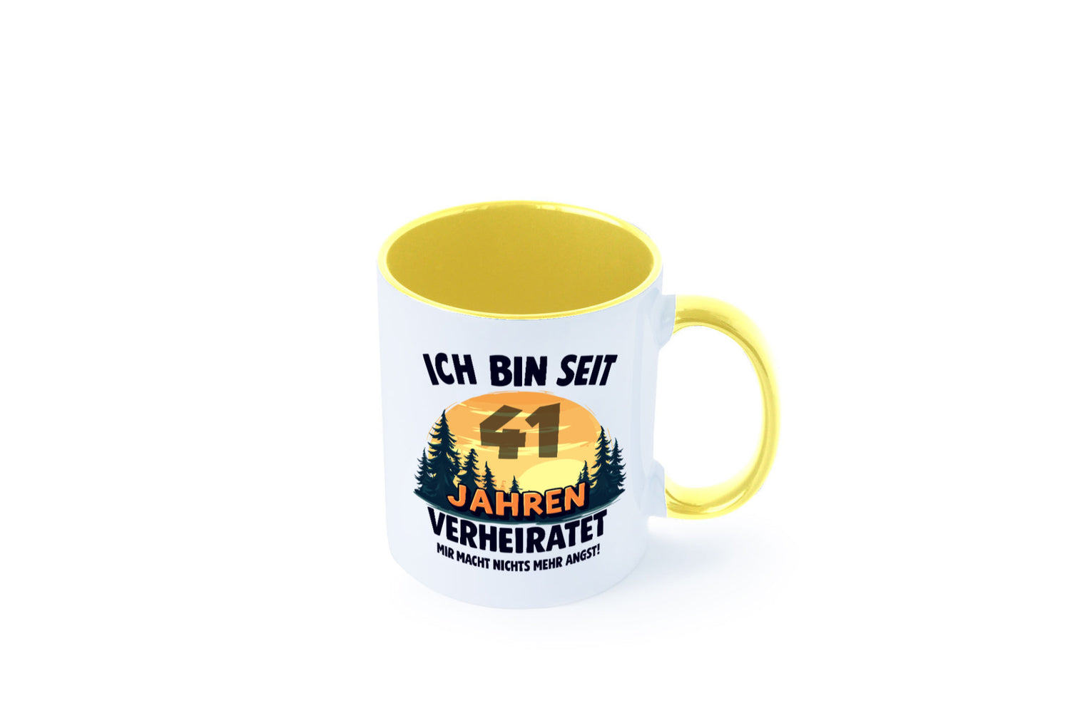 Ich bin Verheiratet | 41. Hochzeitstag Ehepaar v2 Geschenkidee Humor Tasse