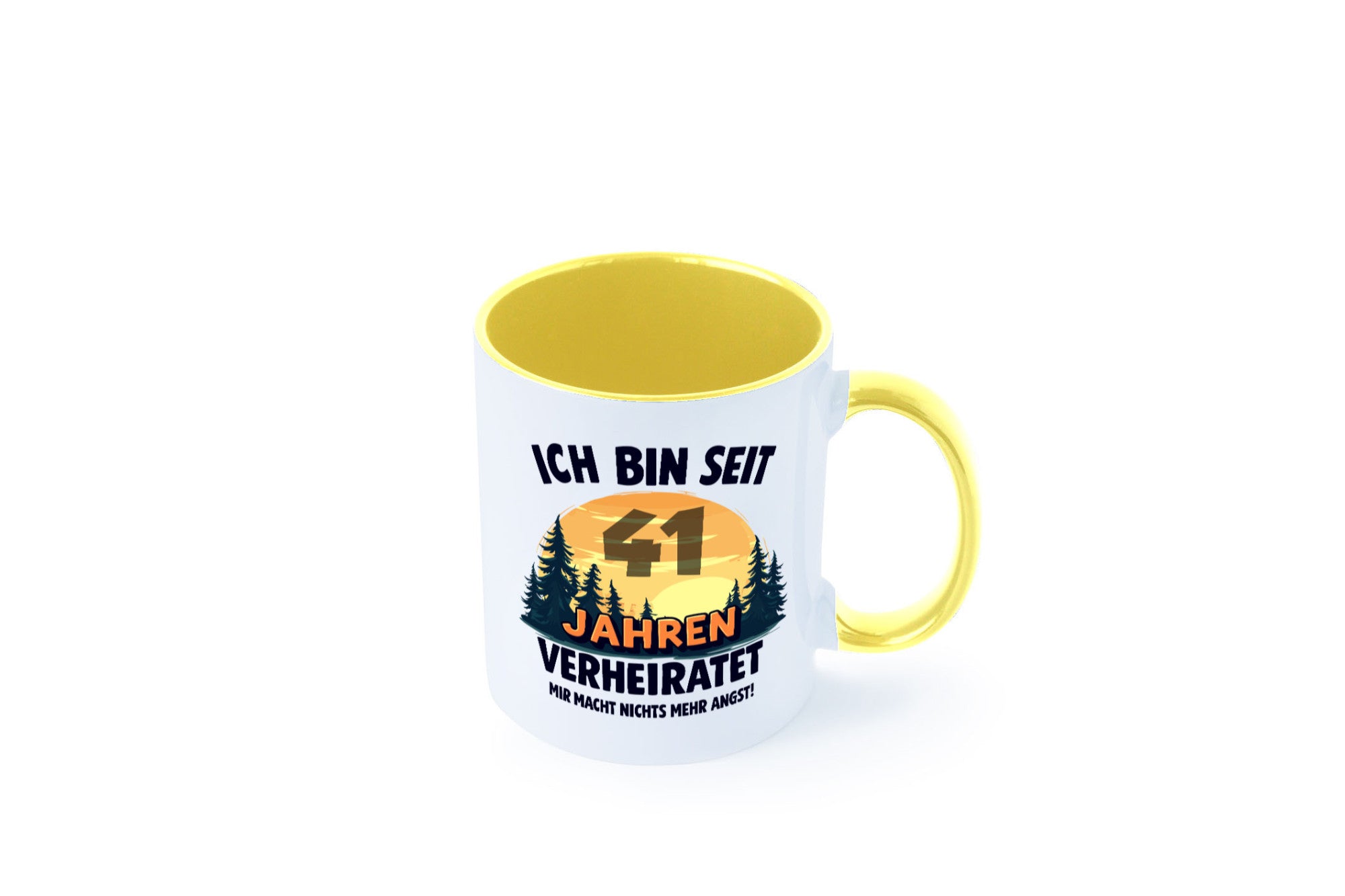 Ich bin Verheiratet | 41. Hochzeitstag Ehepaar v2 Geschenkidee Humor Tasse
