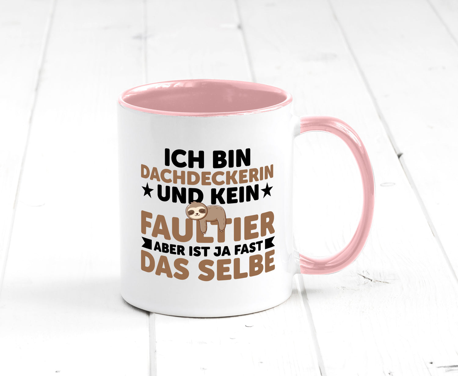 Ich bin kein Faultier: Dachdeckerin | Dachbau Hausbau Humor Tierliebhaber