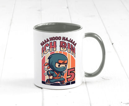 5. Geburtstag | Ninja Junge 5 Jahre Humor Geschenkidee Tasse