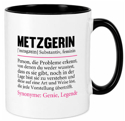 Metzgerin | lustig Fleischerin Humor v2 lustiger Spruch Geschenk Geschenkidee
