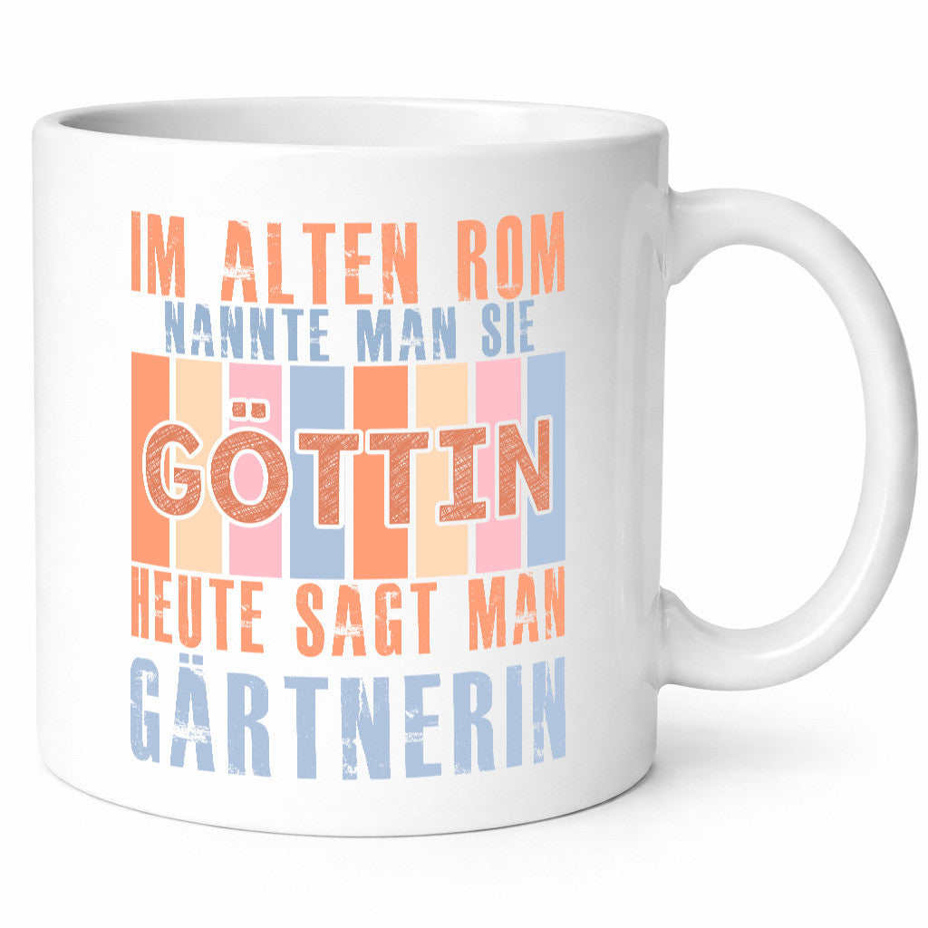 Heute sagt man: Gärtnerin | Gartenbau Humor Geschenkidee Tasse