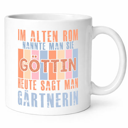 Heute sagt man: Gärtnerin | Gartenbau Humor Geschenkidee Tasse
