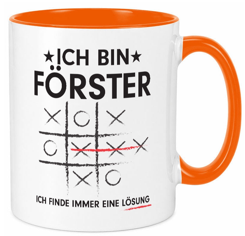 Lösung finden: Förster | Forst Arbeit v2 lustiger Spruch Geschenk Kollegen Büro Tasse