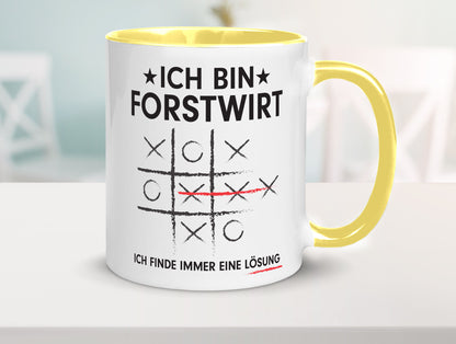 Lösung finden: Forstwirt | Waldarbeiter v2 Geschenkidee Arbeit Kollegen Büro