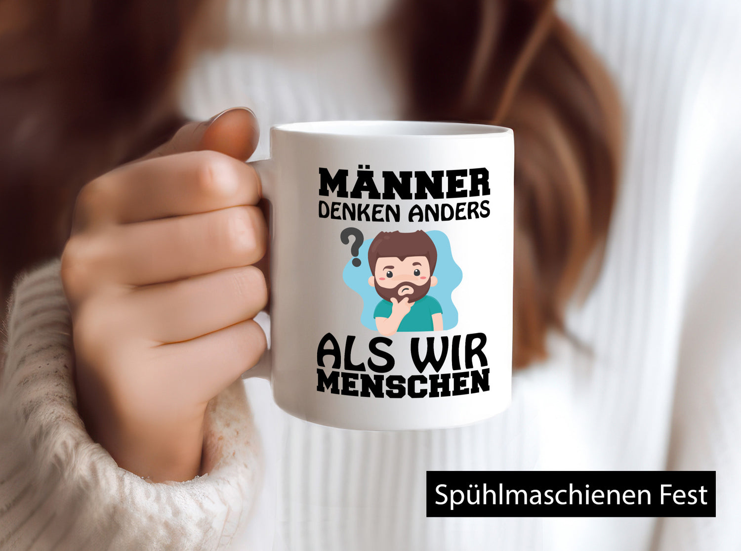 Männer denken anders Geschenkidee Humor Tasse