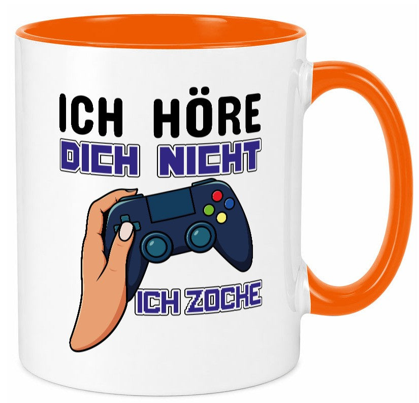 Ich höre dich nicht zocke lustig Humor Geschenkidee Geschenk Tasse