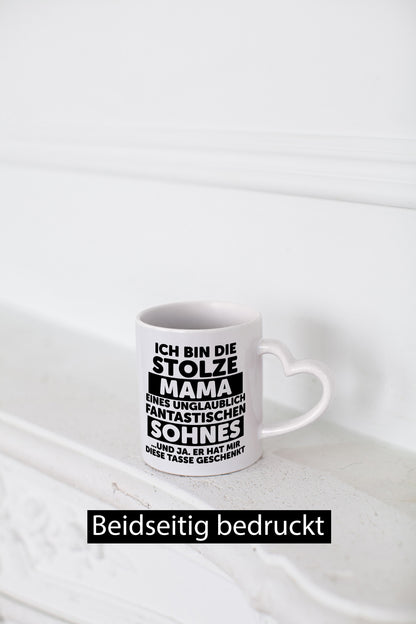 Stolze Mama | Fantastischer Sohn Beste Humor Familie Geschenkidee Tasse