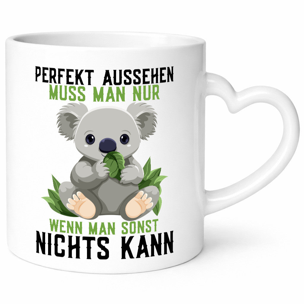 Perfekt Aussehen | Kompetenz süßer Koala Frauen lustig Humor Geschenkidee