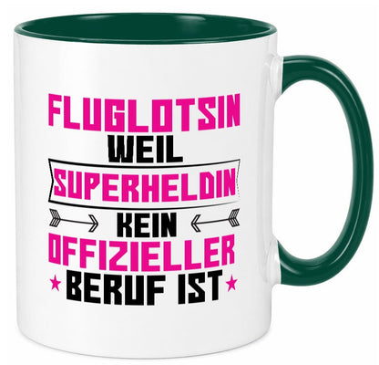 Superheldin Fluglotsin | Flughafen Flugverkehr Geschenkidee Humor Tasse