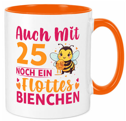 25. Geburtstag | Flottes Bienchen 25 Jahre Geschenk Geschenkidee lustiger Tasse