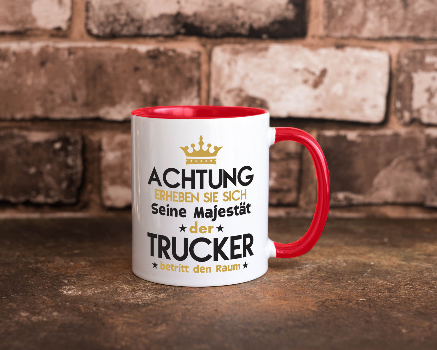 Seine Majestät Trucker | LKW Fahrer Beruf Humor Arbeit Kollegen Büro