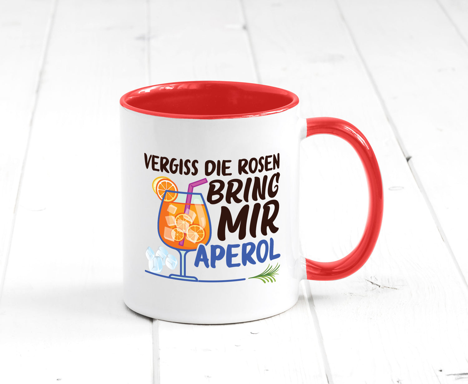 Bring mir Aperol | Rosen Paar Party Geschenkidee Humor Tasse