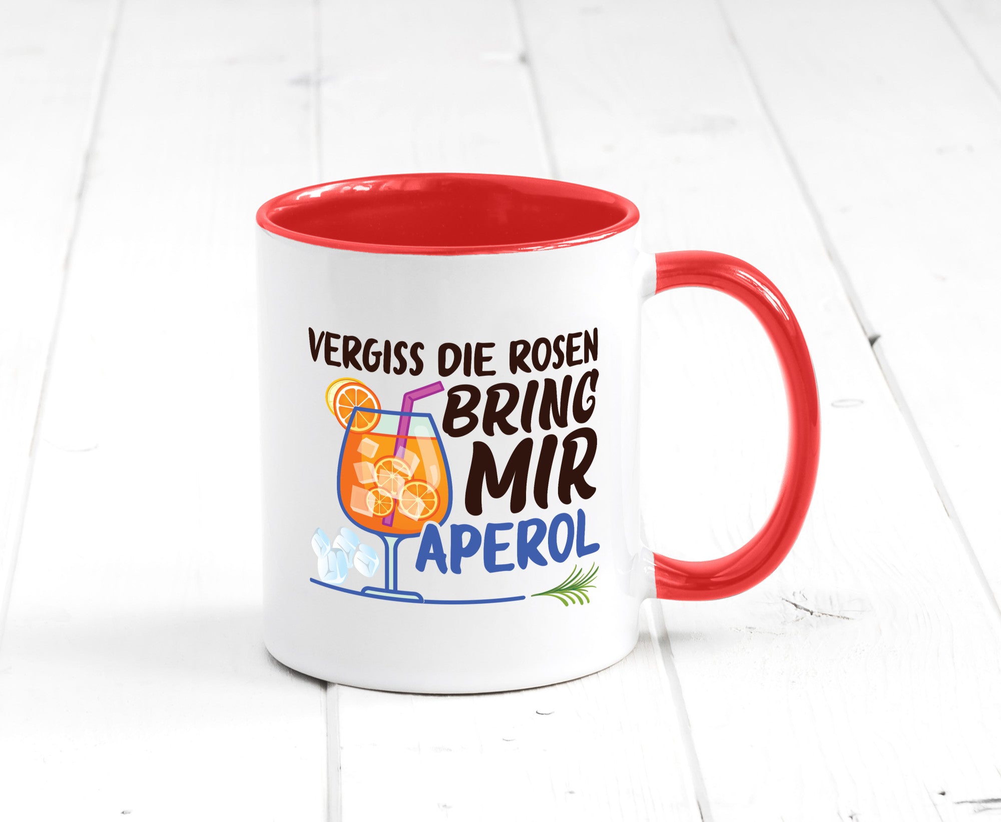 Bring mir Aperol | Rosen Paar Party Geschenkidee Humor Tasse