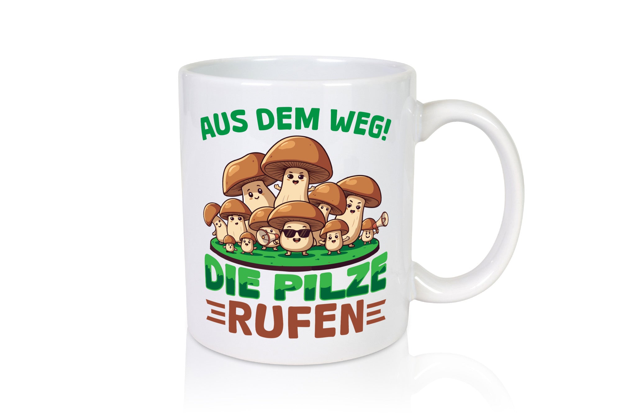 Aus dem weg die Pilze rufen | Pilzsammler v2 Geschenkidee Humor Tasse