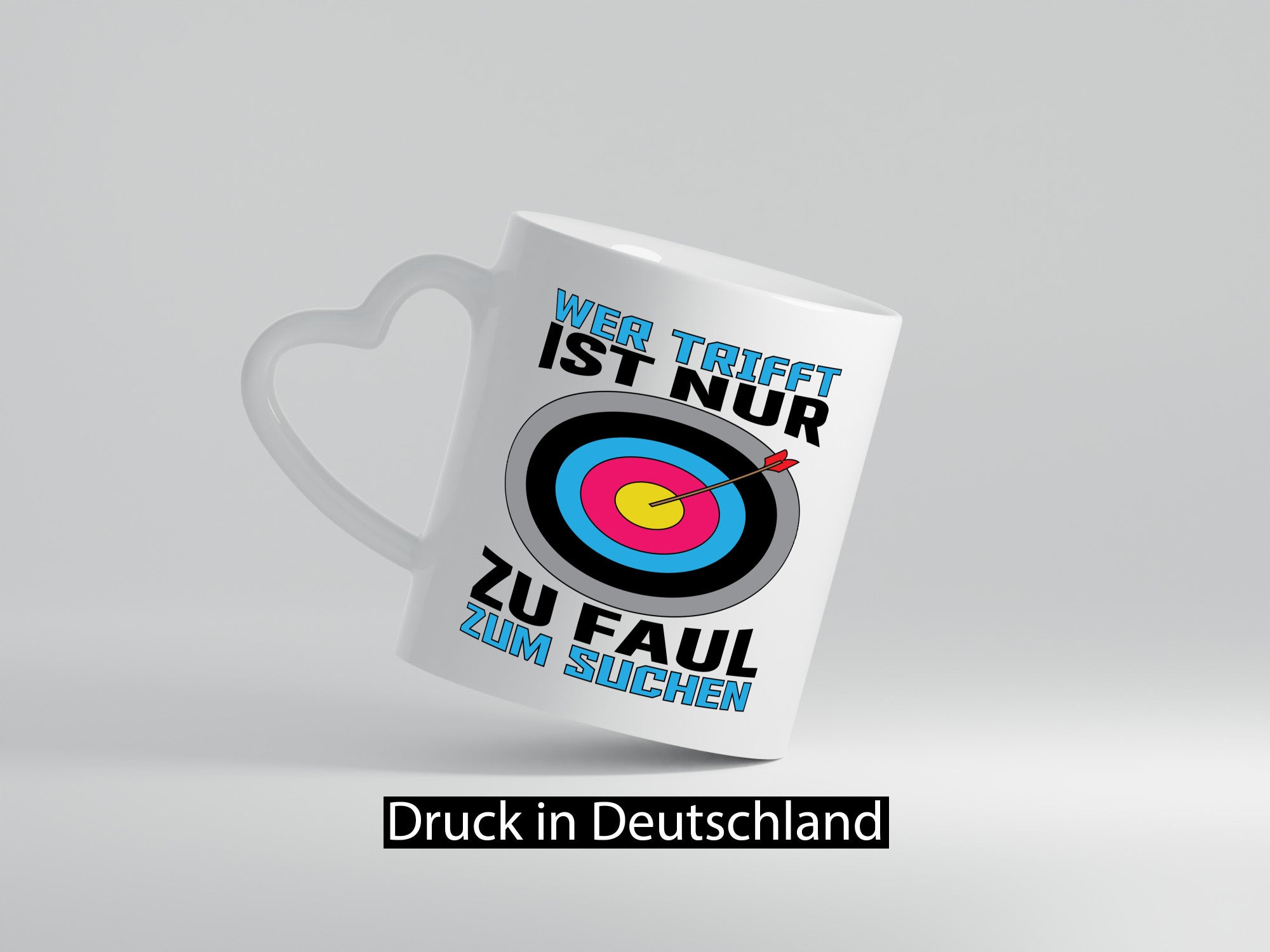 Wer trifft, ist nur zu faul zum Suchen | Bogenschießen Geschenk Humor