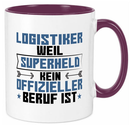 Superheld Logistiker | Beruf Logistik Geschenkidee Arbeit Kollegen Büro Humor Tasse
