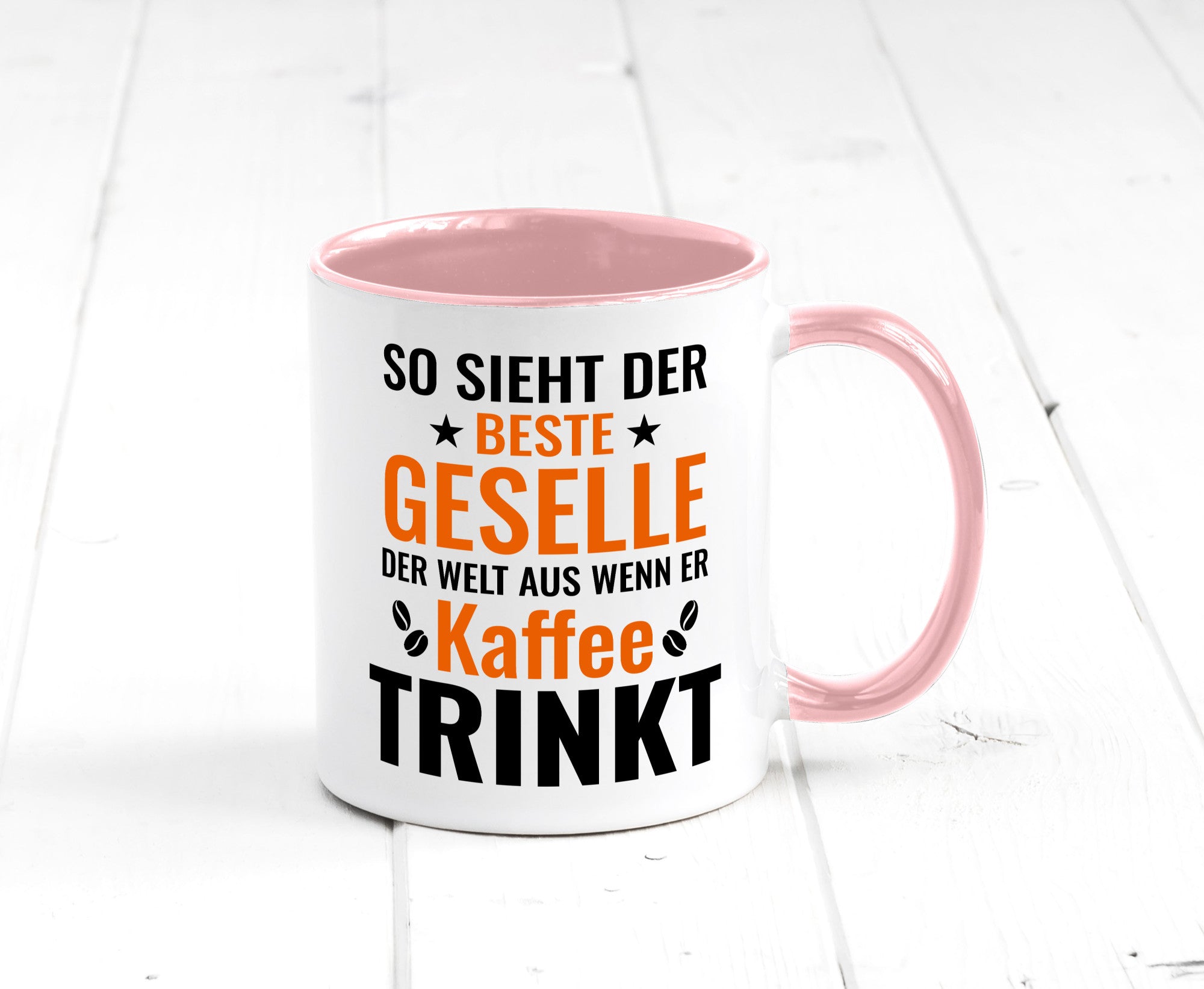 Kaffee trinkt: Geselle | Handwerker lustig Humor Geschenkidee Geschenk Tasse