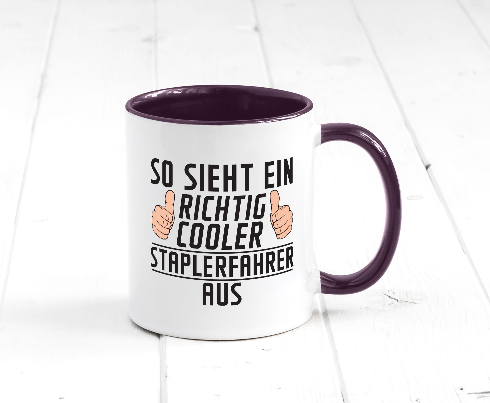 Richtig Cooler Staplerfahrer | Gabelstapler Fahrer Humor Geschenkidee Tasse