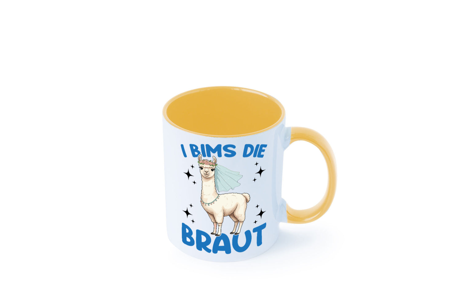 I Bims die Braut | Lama JGA Hochzeit lustig Humor Geschenkidee Geschenk Tasse