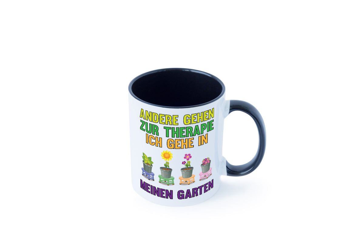 Andere gehen zur Therapie ich gehe in meinen Garten lustiger Spruch Geschenk Tasse