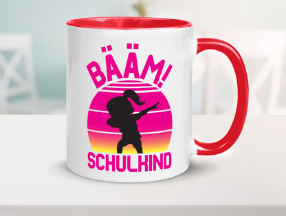 Bääm Schulkind | Einschuldung Schulanfang Geschenkidee Humor Tasse