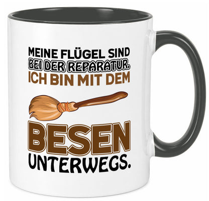 Flügel Reperatur lustig Humor Geschenkidee Geschenk Tasse
