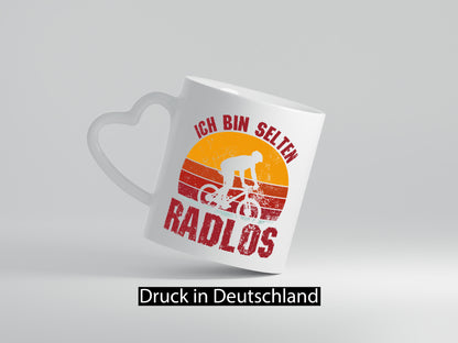 Ich bin Selten Radlos | Radfahrer Mountainbike Humor Geschenkidee Tasse
