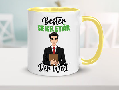 Bester Sekretär | Büro v2 lustiger Spruch Geschenk Arbeit Kollegen Tasse