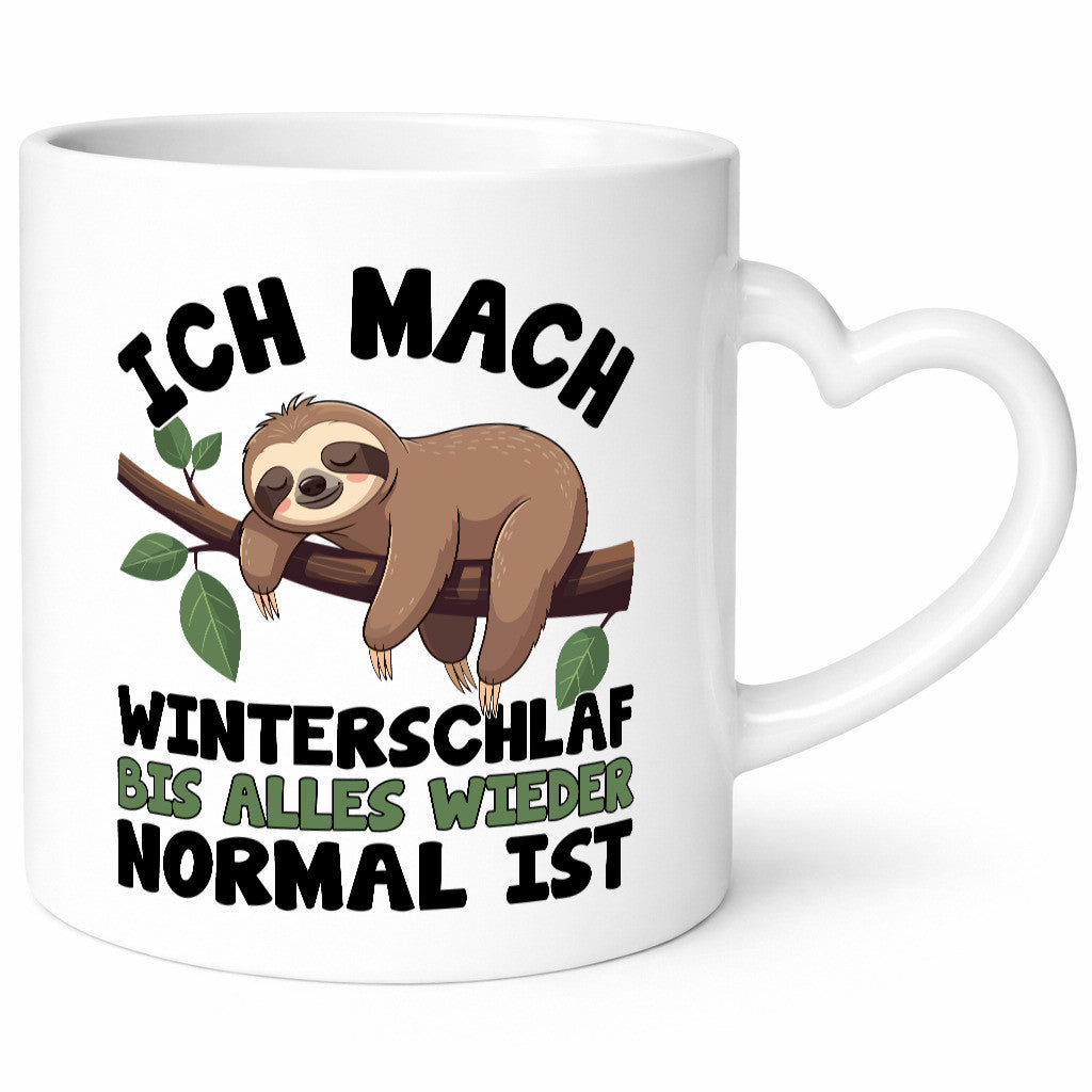 Winterschlaf | Faultier Schlafen v2 lustiger Spruch Geschenk Tierliebhaber
