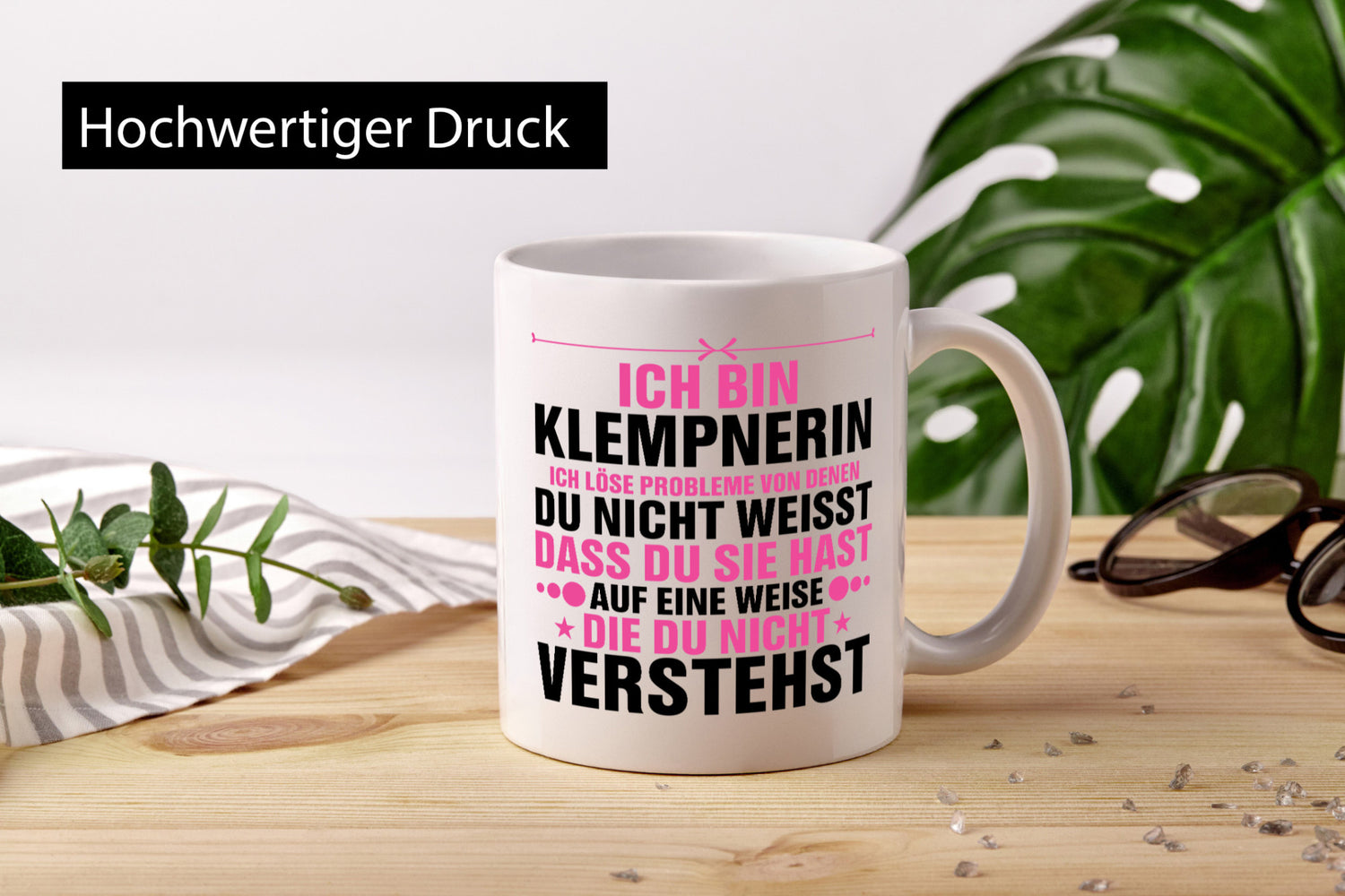 Löse Probleme: Klempnerin | Klempnerinnen v2 lustiger Spruch Geschenk Humor