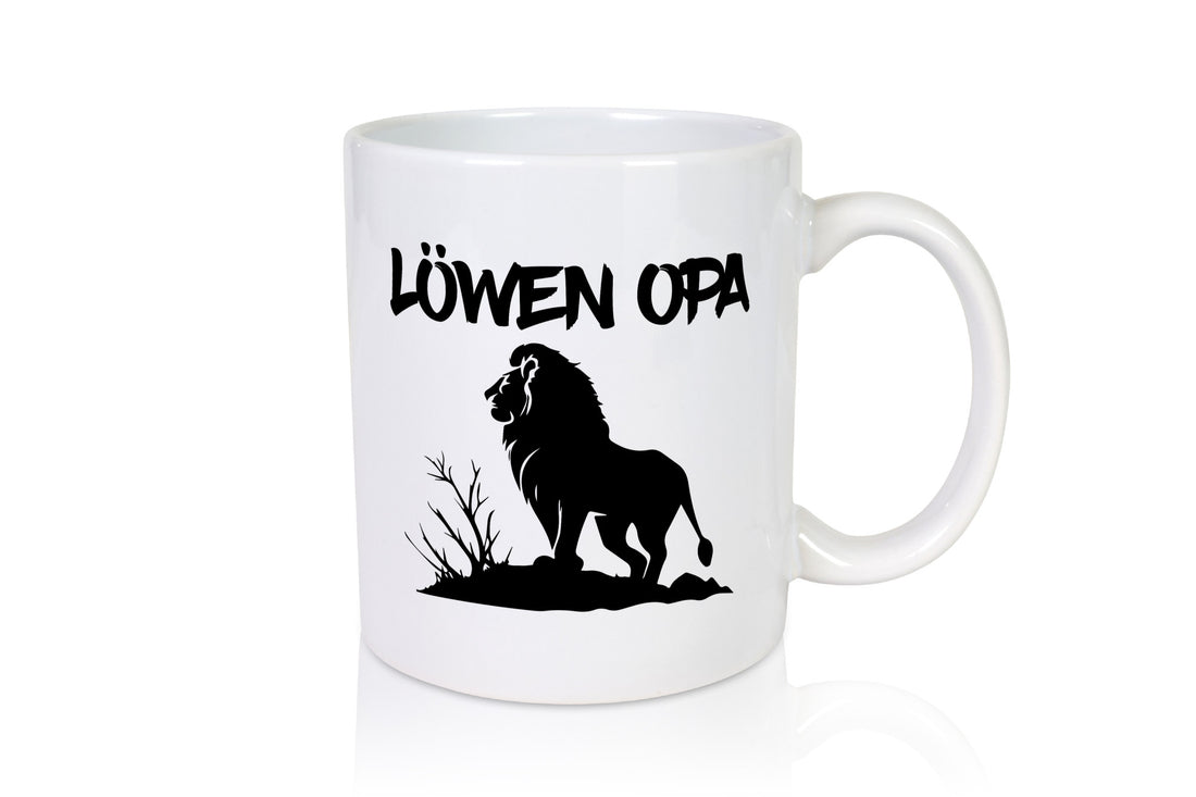 Löwen Opa | Löwe Wildtiere lustiger Spruch Geschenk Familie Geschenkidee Tasse