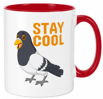 Stay Cool | coole Taube Motiv Tasse Jugendliche Humor Geschenkidee